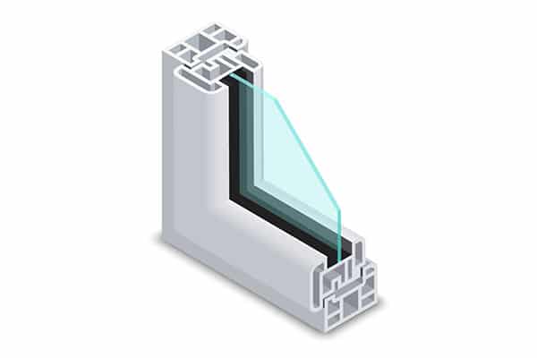 simple vitrage (une vitre) pour fenêtre